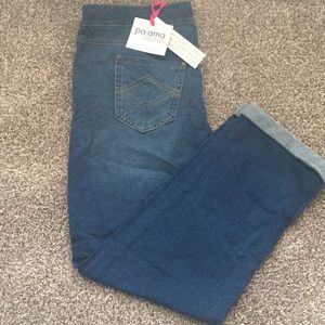 BNWT Pajama Jeans Boyfriend cut sz  L.